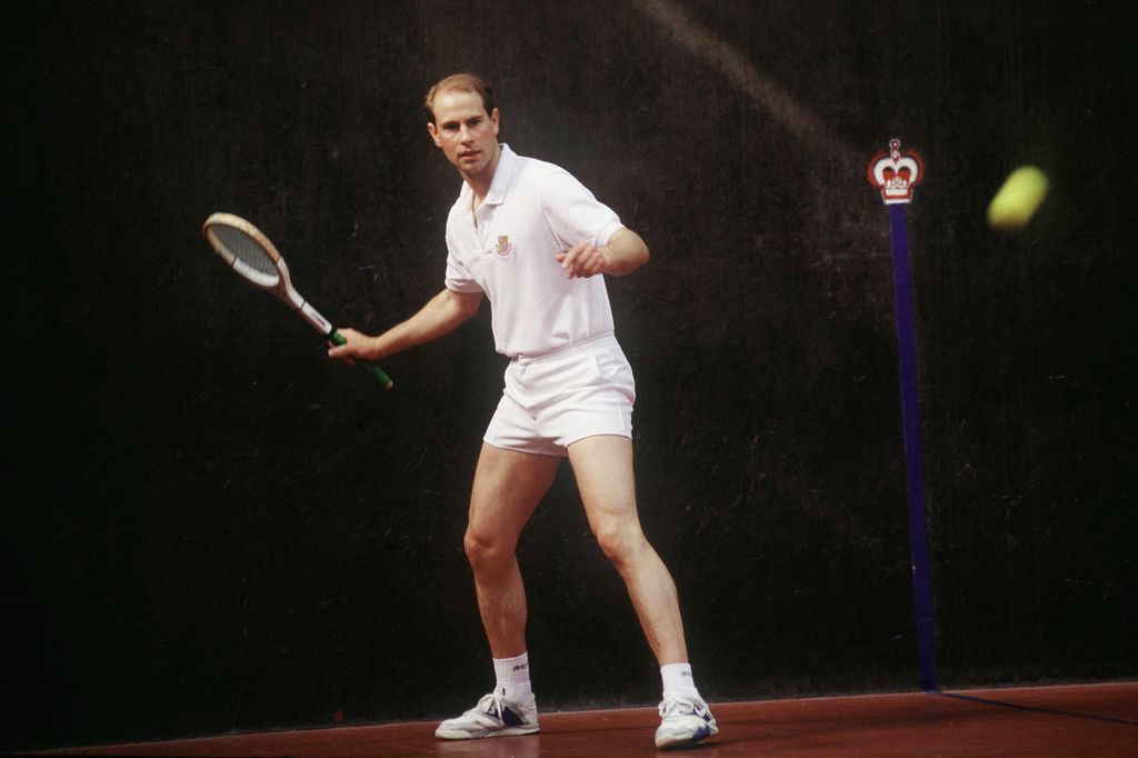 Prince Edward playing tennis