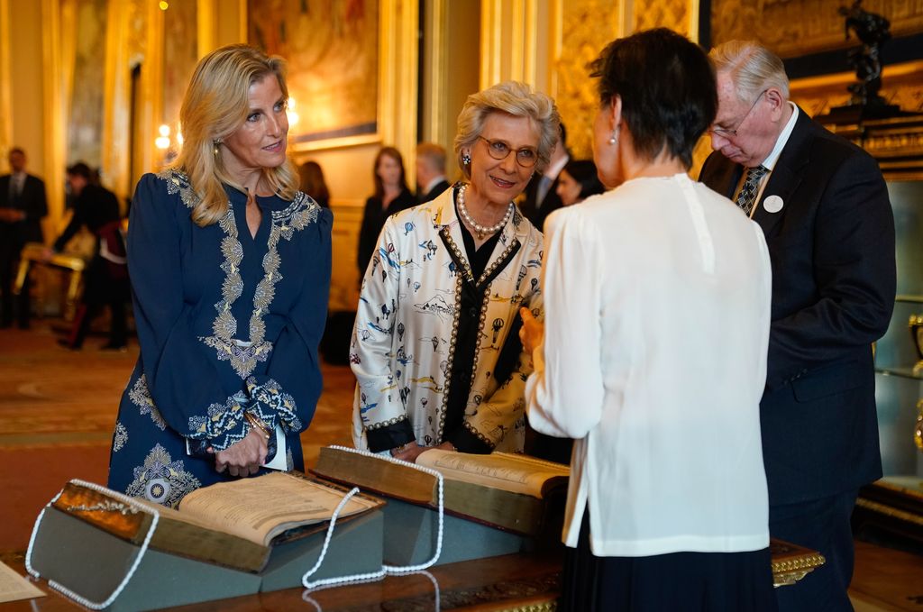 Duchess of Edinburgh and Duchess of Gloucester view Shakespeare's First Folio