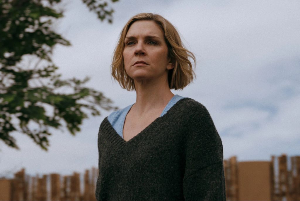 Rhea Seehorn in a still from Pluribus