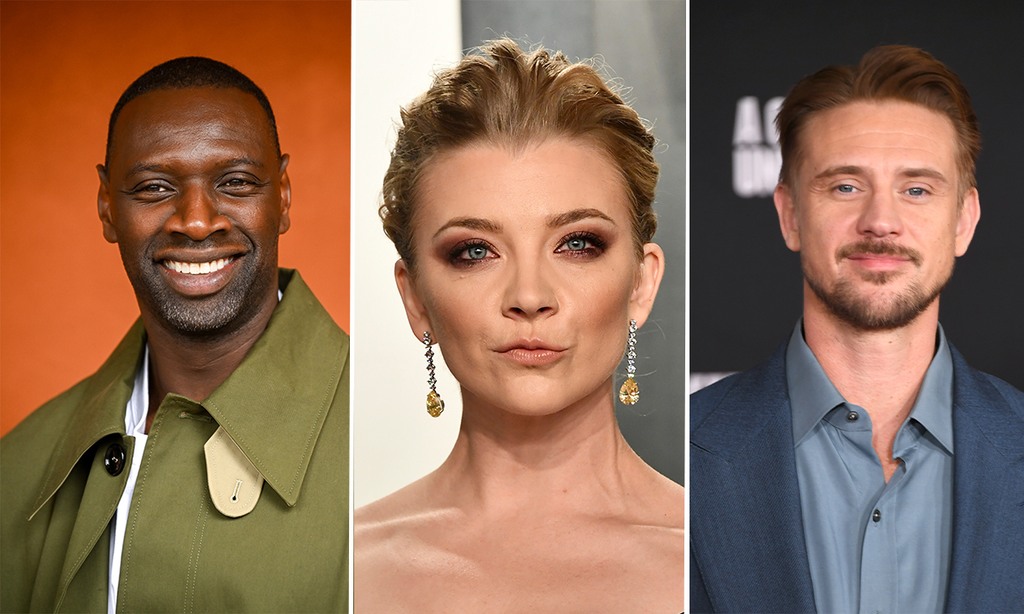 Three actors' headshots