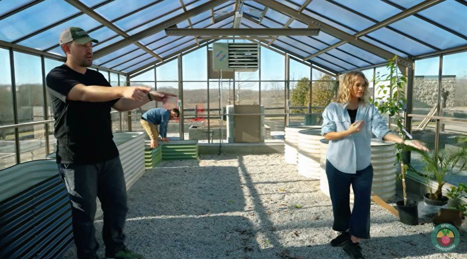 carrie underwood inside unfinished greenhouse