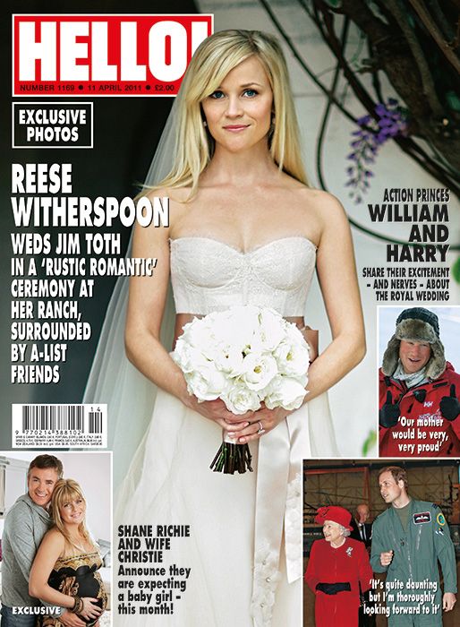Reese Witherspoon wedding hello magazine