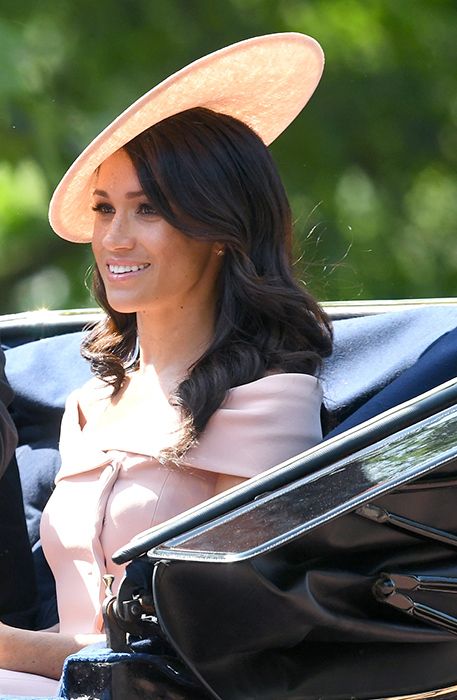 meghan markle trooping the colour hat