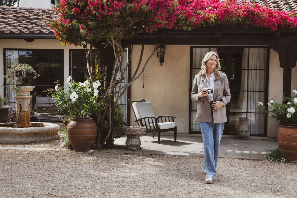 Penny Lancaster posing for exclusive HELLO! photoshoot
