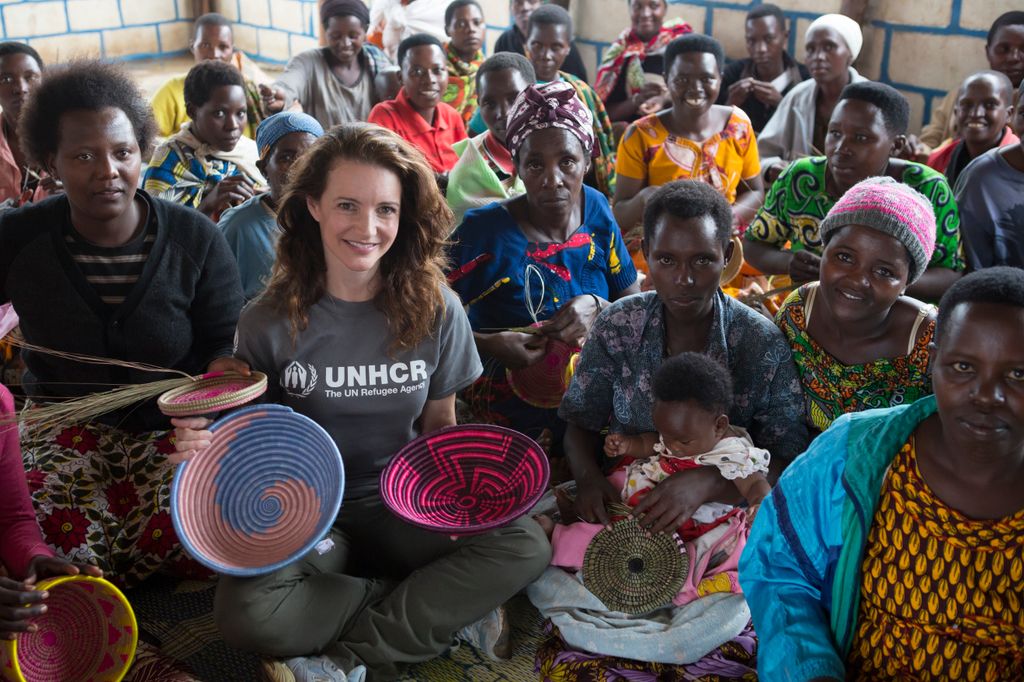 Kristin Davis has been a UNHCR ambassador since 2017