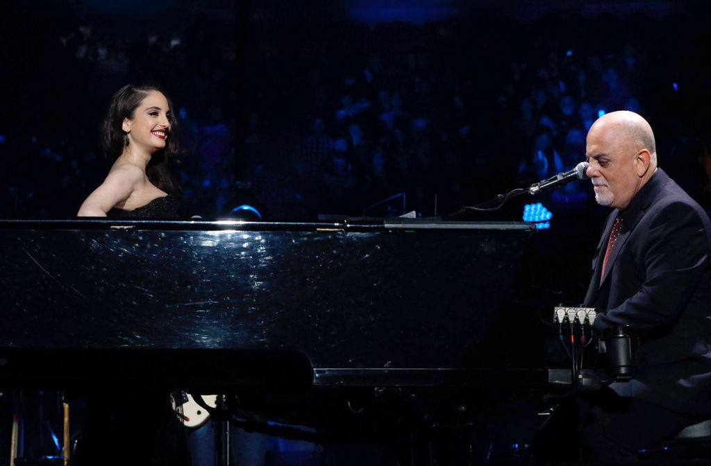Alexa Ray Joel joins her father Billy Joel onstage for a duet of the holiday classic "Merry Little Christmas" during Billy Joel's sold out show  at Madison Square Garden on December 19, 2018 in New York City.