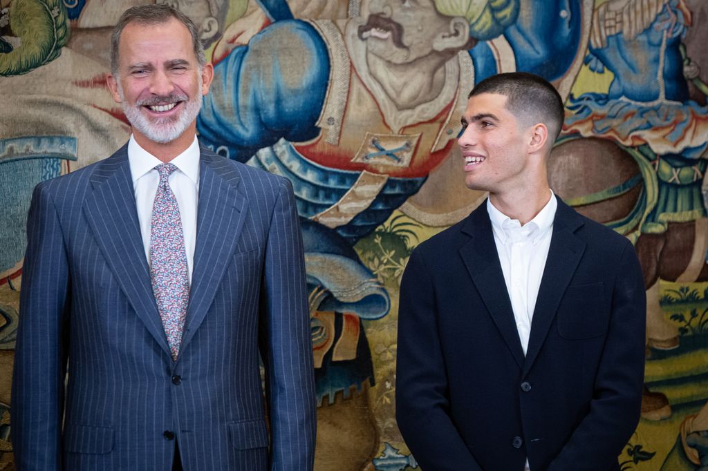 King Felipe and Carlos Alcaraz at Zarzuela Palace in 2022 