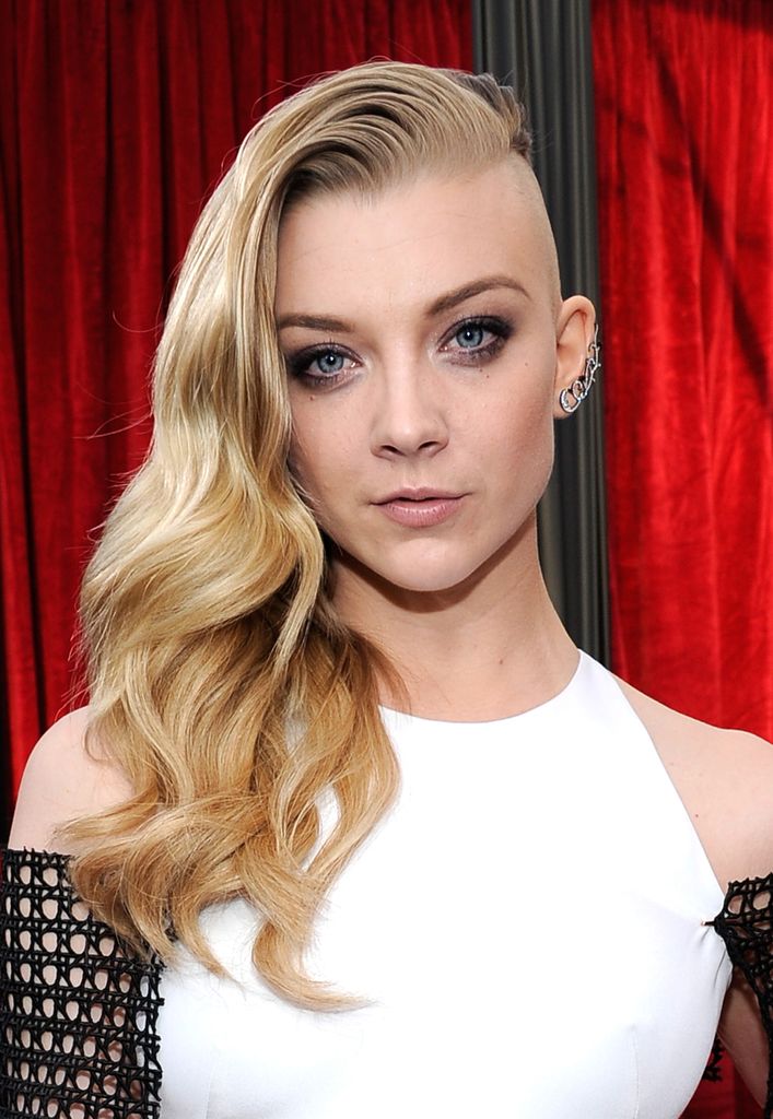 natalie dormer with half shaved head