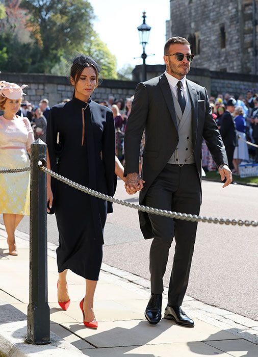 David Victoria Beckham arrive Windsor Castle