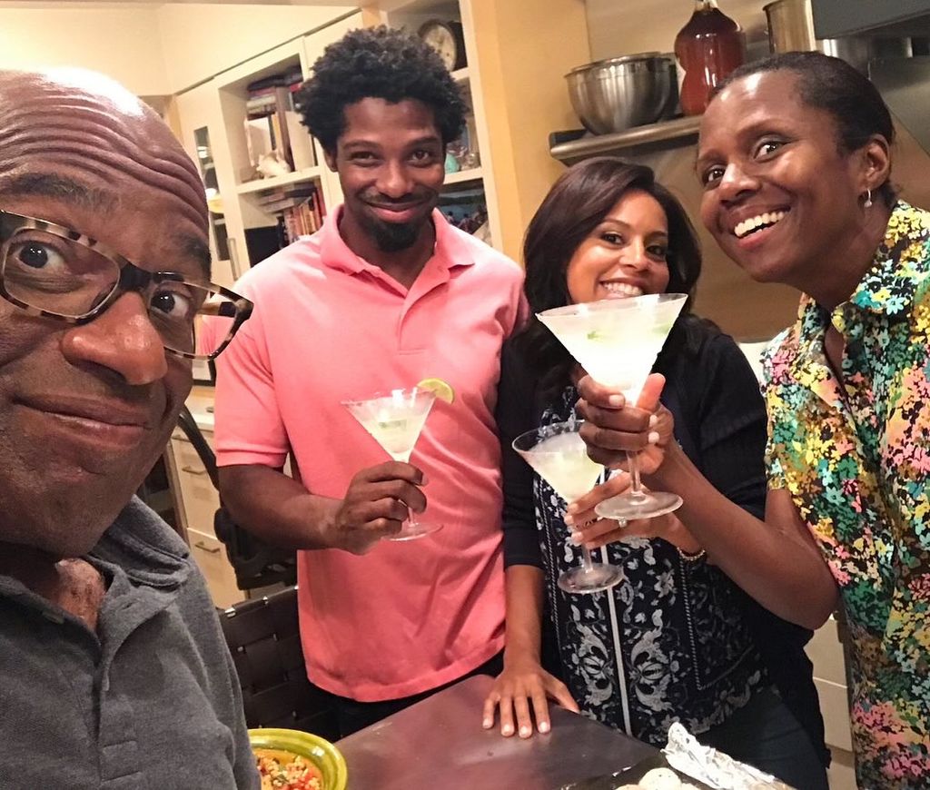 Al with wife Deborah Roberts, Sheinelle and her late husband Uche Ojeh