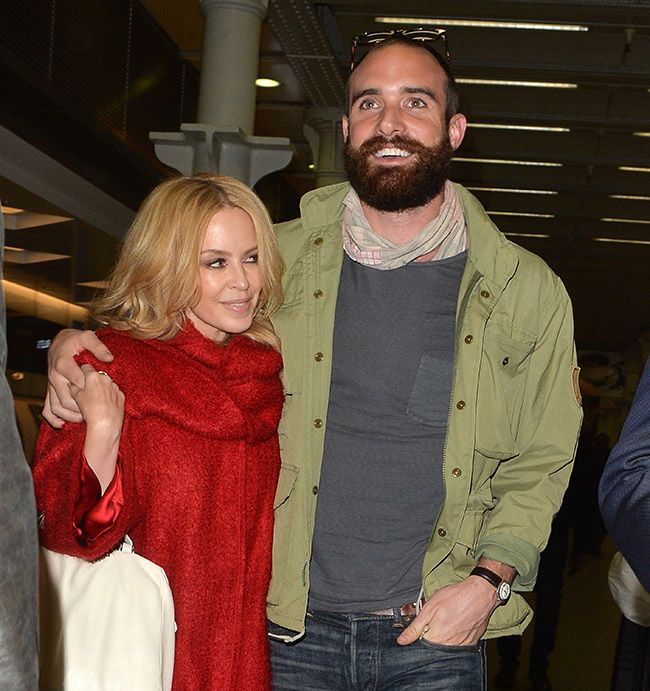 Kylie Minogue and Joshua Sasse waiting for marriage equality in Australia