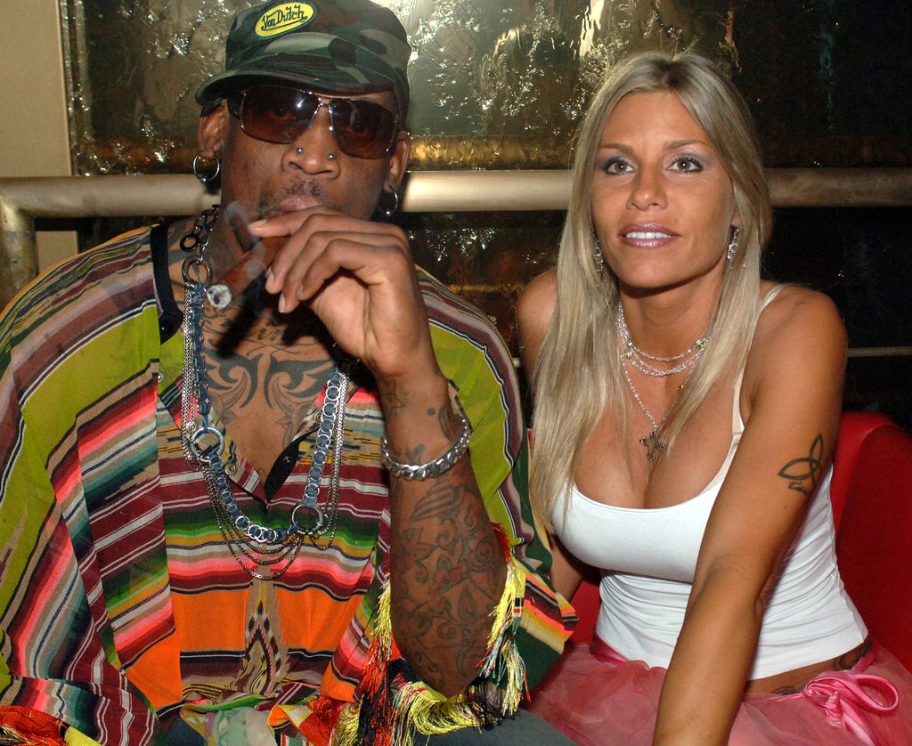 Dennis Rodman and Michelle Rodman