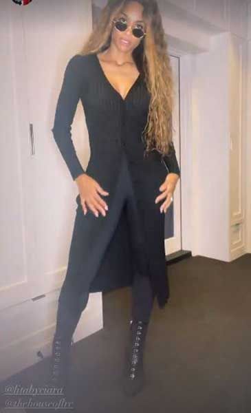 ciara black outfit