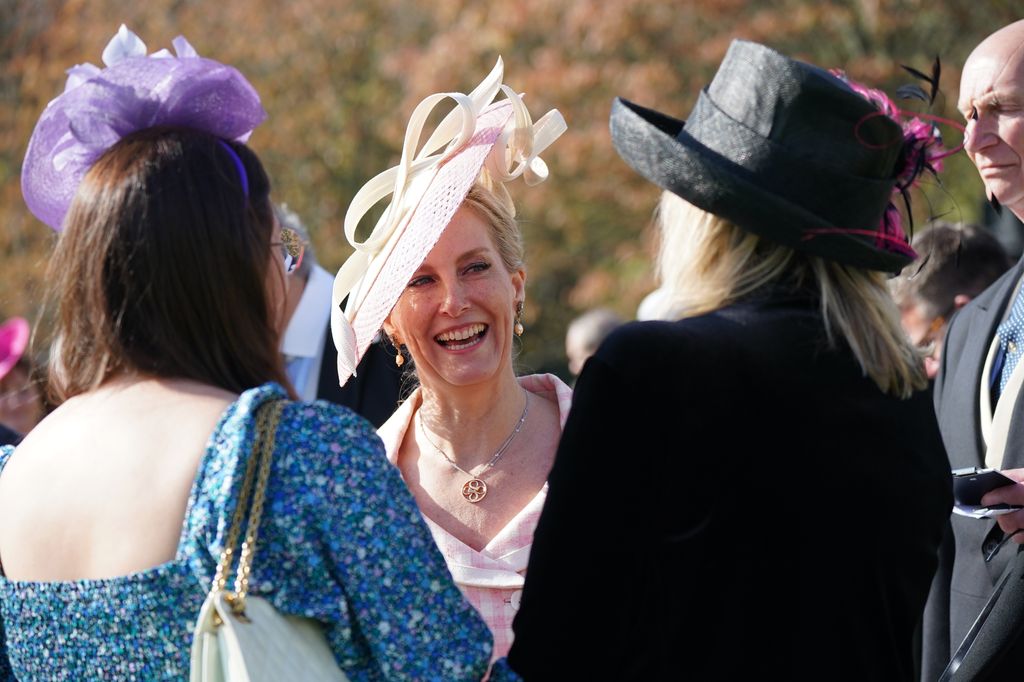 Sophie chatting with members of the public