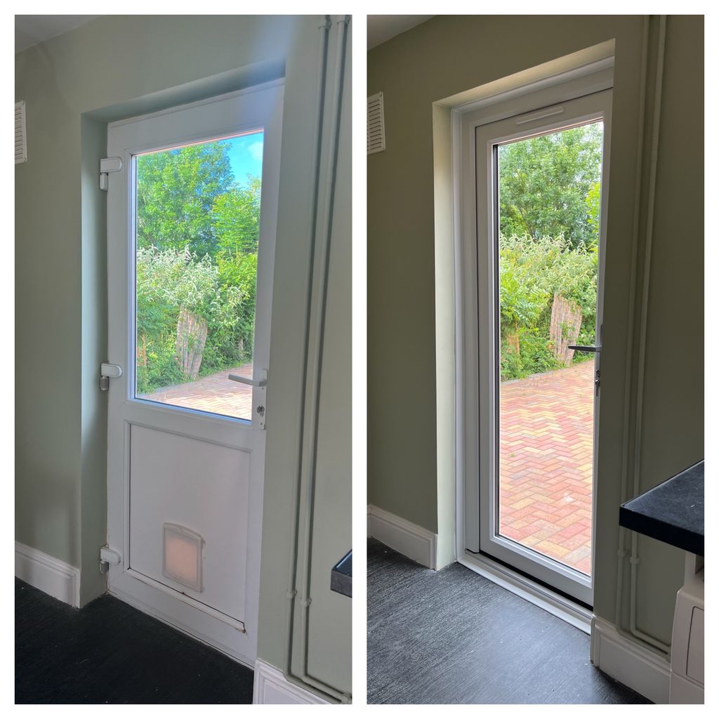 door before and after