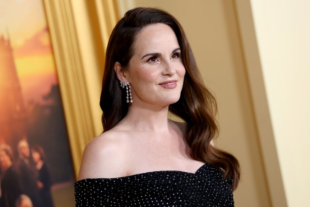 NEW YORK, NEW YORK - SEPTEMBER 08: Michelle Dockery attends "Downton Abbey: The Grand Finale" New York Premiere at Jazz at Lincoln Center on September 08, 2025 in New York City. (Photo by Arturo Holmes/WireImage)
