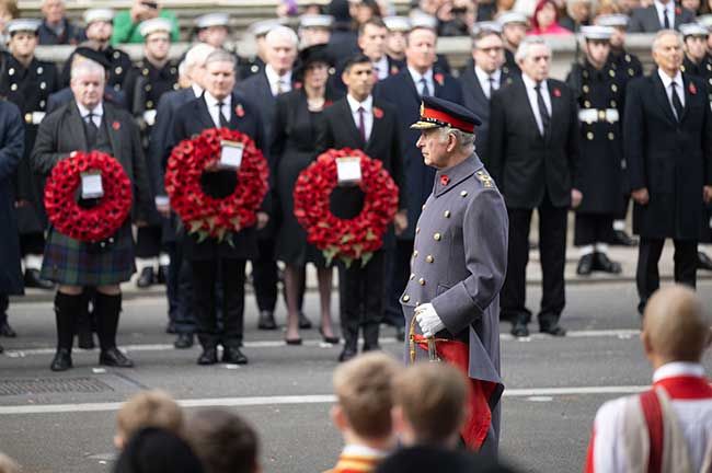 King Charles on Remembrance Day