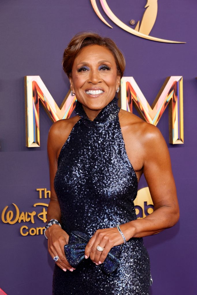 Robin Roberts on the red carpet at the Emmy Awards 