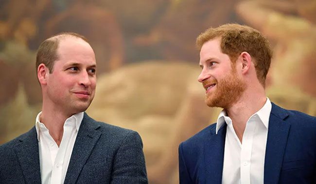 Prince William and Prince Harry at an event in 2018