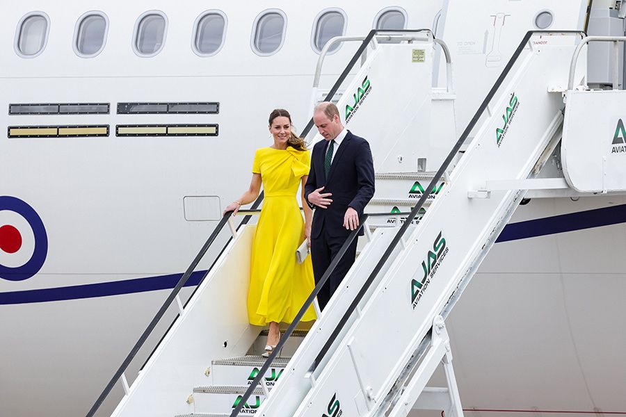 kate middleton plane jamaica