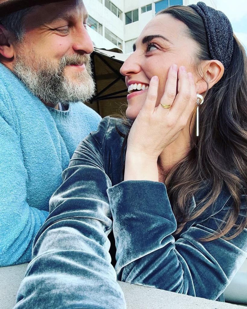 Sara Bareilles and Joe Tippett after they got engaged