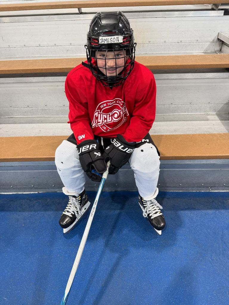 Pink encouraged her son to play hockey