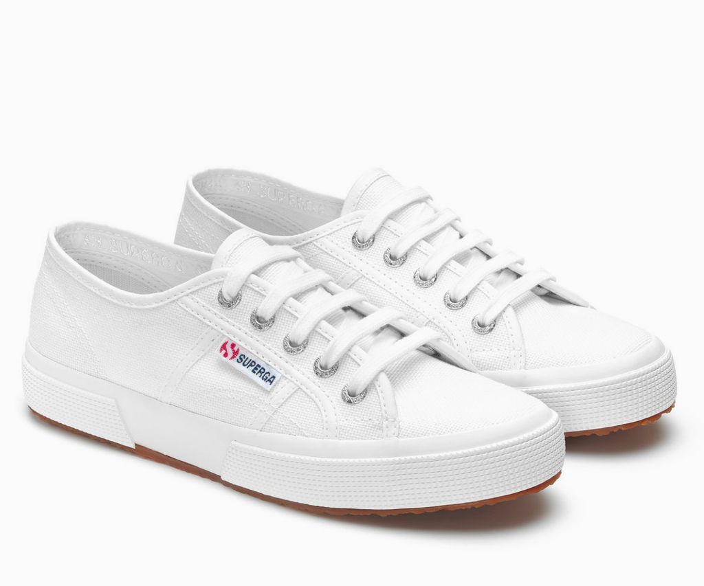 Superga white trainers