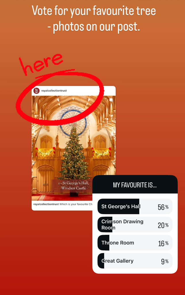 The tree in St George's Hall was winning at the time of publication
