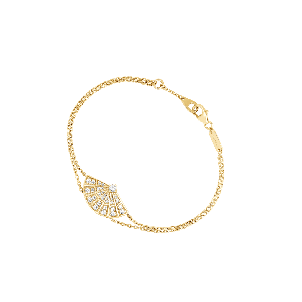 Fanfare Mini Yellow Gold Bracelet - available to rent from Garrard