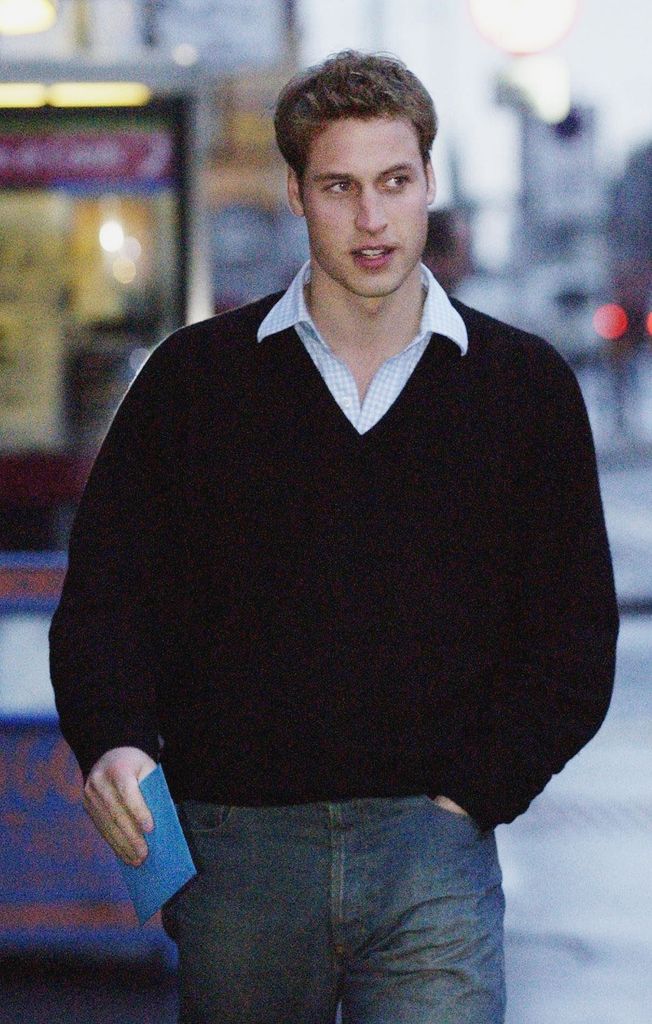Grainy photo of Prince William walking in Scotland