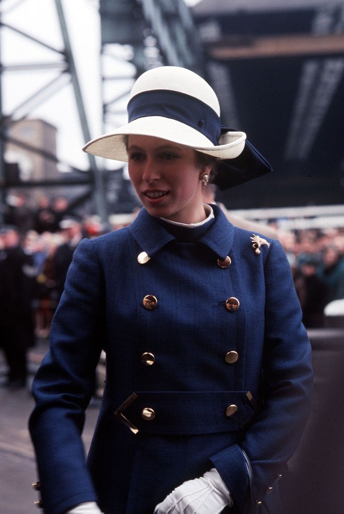 Princess Anne in  military coat 