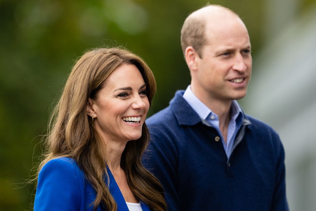 William and Kate smile as they arrive at Bisham Abbey National Sports Centre