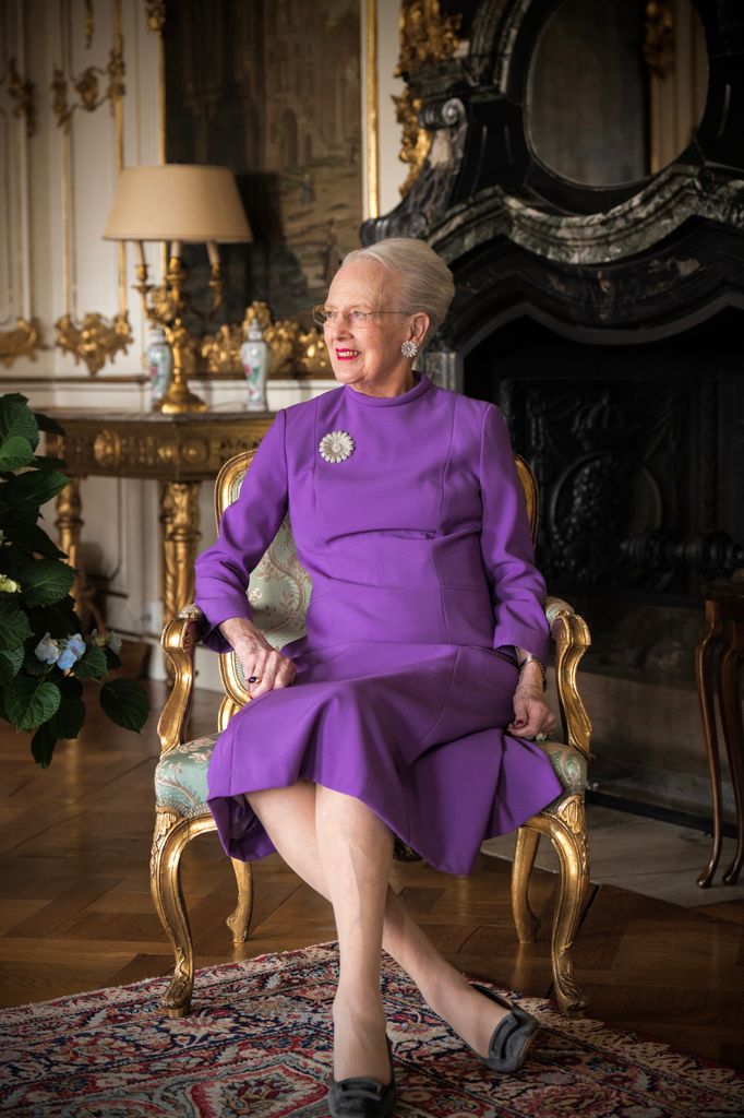 Queen Margrethe pictured on 85th birthday at Fredensborg Palace