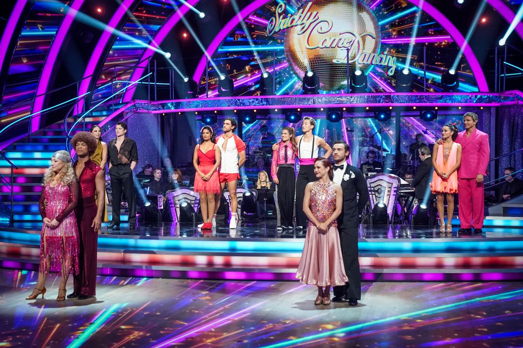 Six couples on Strictly Come Dancing