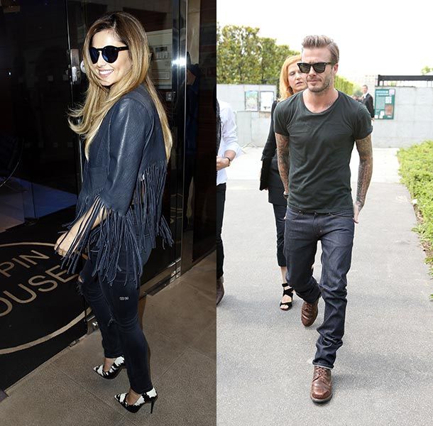Cheryl Cole and David Beckham