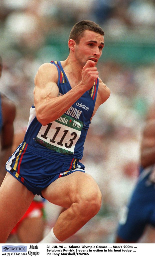 Patrick Stevens running in the Olympic Games