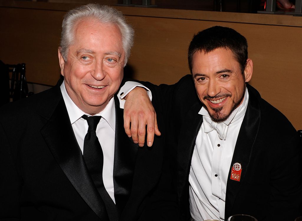 Robert Downey Sr. and actor Robert Downey Jr. attend Time's 100 Most Influential People in the World gala at Jazz at Lincoln Center on May 8, 2008 in New York City