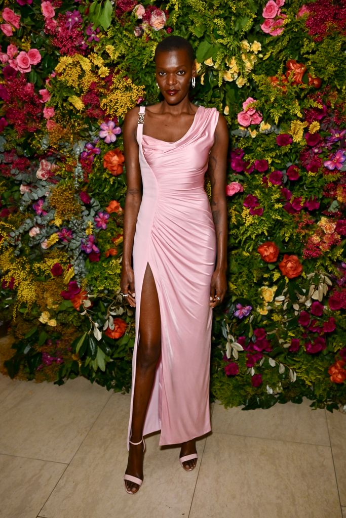 LONDON, ENGLAND - FEBRUARY 18: Sheila Atim attends the British Vogue And Tiffany & Co. Celebrate Fashion And Film Party 2024 at Annabel's on February 18, 2024 in London, England. (Photo by Jed Cullen/Dave Benett/Getty Images)