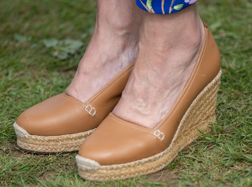Duchess Sophie's shoe that almost fell off