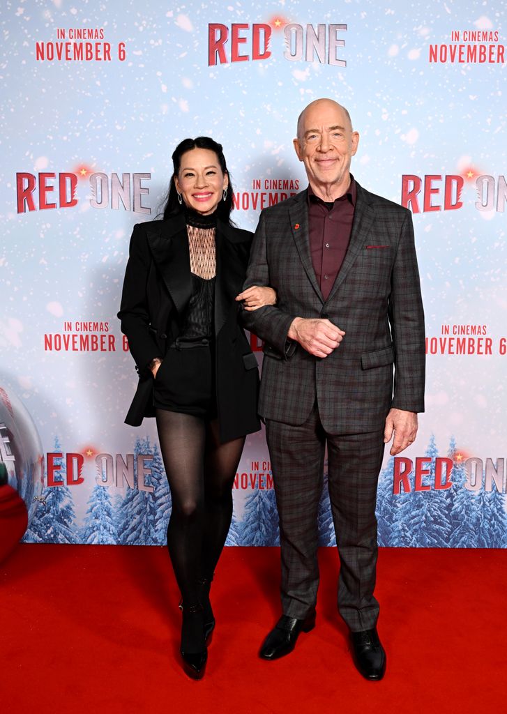 Lucy Liu and J. K. Simmons red one screening london