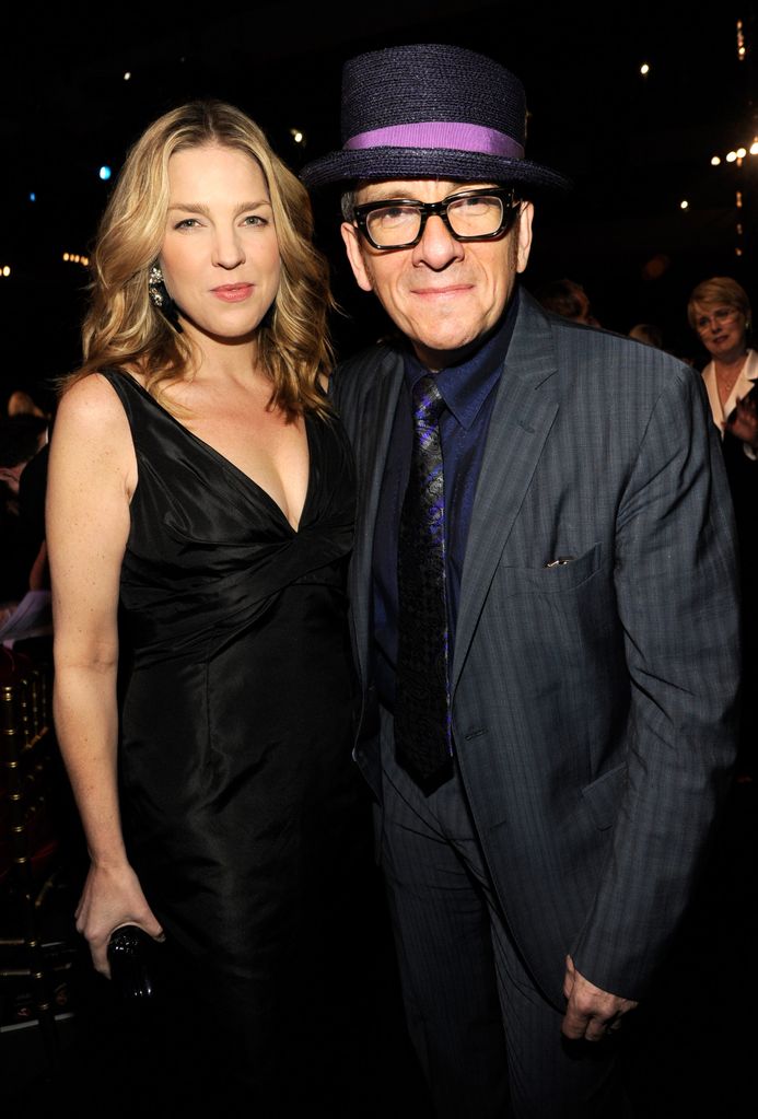 Diana Krall with husband Elvis Costello in 2012