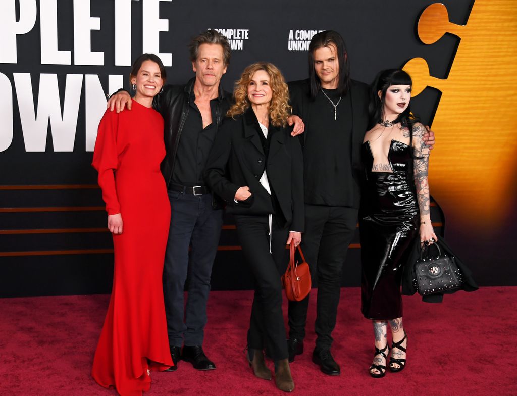 Sosie Bacon, Kevin Bacon, Kyra Sedgwick, Travis Bacon and Angelina Sambrotto