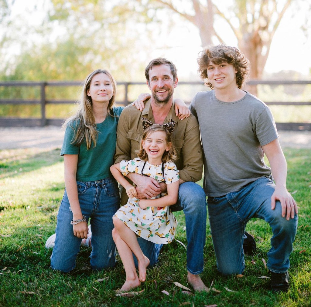 Photo shared by Noah Wyle's wife Sara Wells on Instagram of her husband, two stepchildren, and her and Noah's daughter