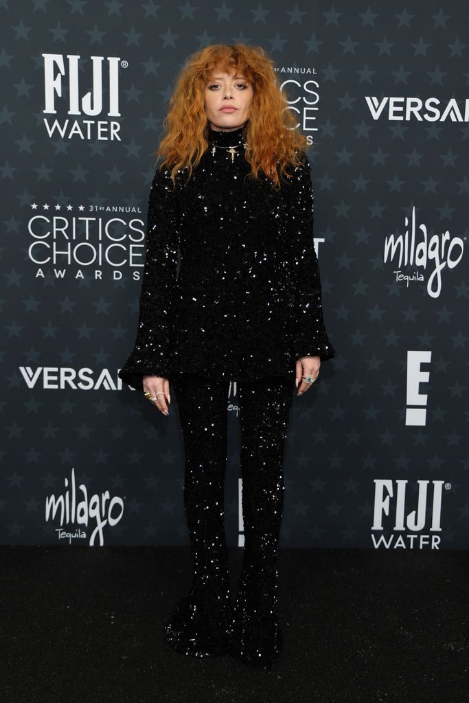 Natasha Lyonne attends the 31st Annual Critics Choice Awards at Barker Hangar on January 04, 2026 in Santa Monica, California
