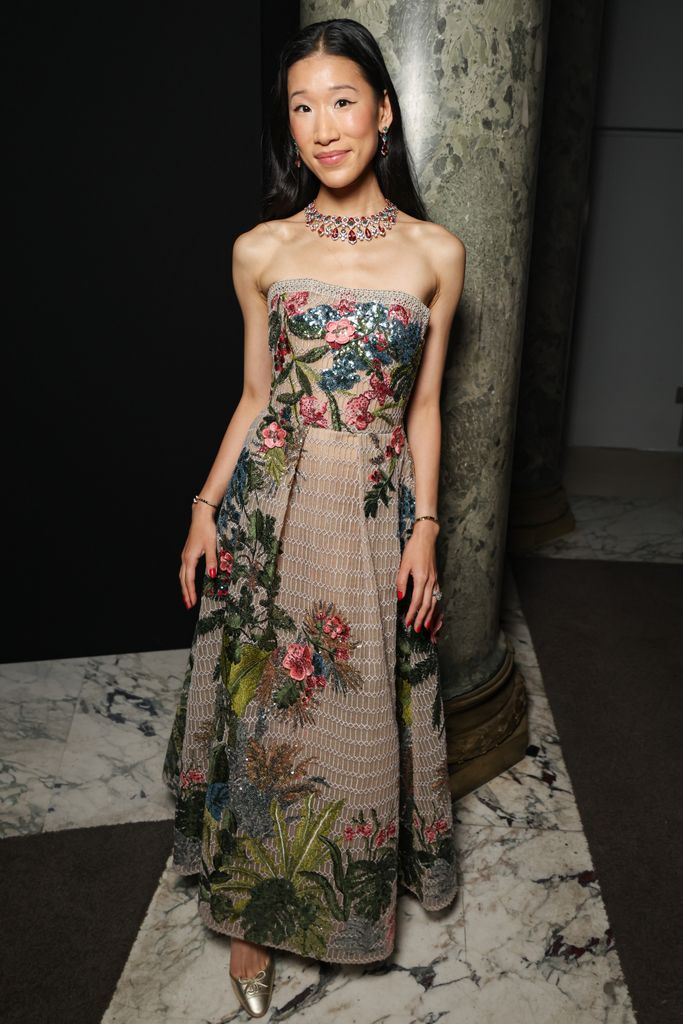 PARIS, FRANCE - JULY 09: (EDITORIAL USE ONLY - For Non-Editorial use please seek approval from Fashion House) Becca Bloom attends the Elie Saab Haute Couture Fall/Winter 2025/2026 show as part of Paris Fashion Week on July 09, 2025 in Paris, France. (Photo by Lyvans Boolaky/Getty Images)