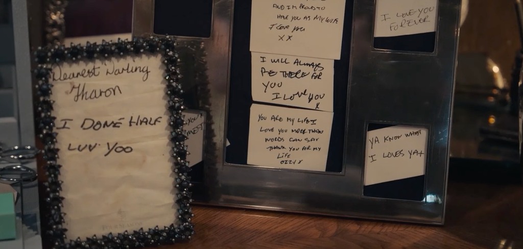 Ozzy's sweet handwritten notes to Sharon can be seen in the trailer for the upcoming BBC documentary