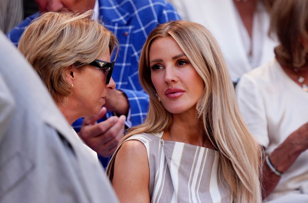 Ellie Goulding (right) in the Royal Box on day eleven of the 2025 Wimbledon Championships
