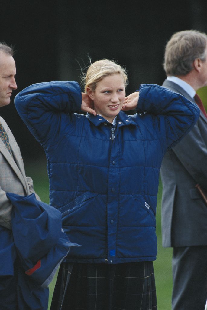 Zara Phillips at Gordonstoun School in 1990