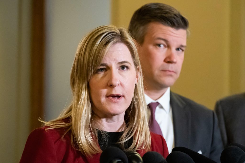 House Speaker Melissa Hortman and Majority Leader Ryan Winkler pictured in 2019