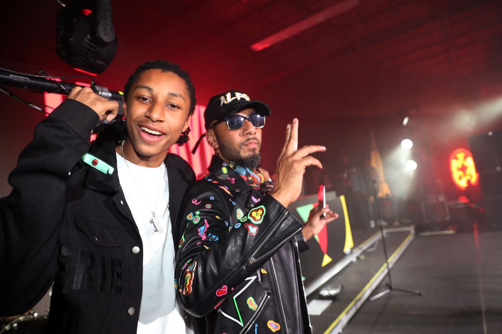 Prince Nasir Dean and Swizz Beatz in 2017